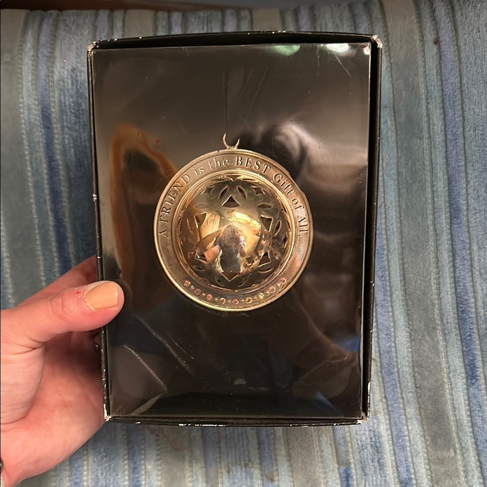 Silver and Gold Ornament with Engraving